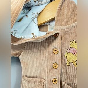 Disney NWOT NB Beige Corduroy Jacket Winnie the Pooh & friends